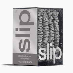 Skinny Scrunchies Silver 4 ks