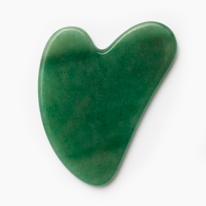 Guasha srdce Zelený jadeit